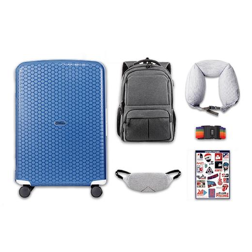 ODMALL超值旅行套装 旅行箱+背包+U型枕+眼罩+行李打包带全品类旅行套装 商品图0