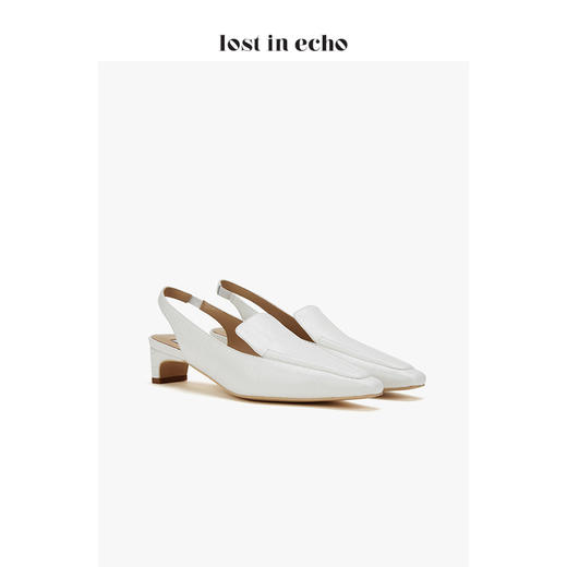 lost in echo * YOEYYOU 设计师女鞋 小方头后袢带单鞋 商品图1