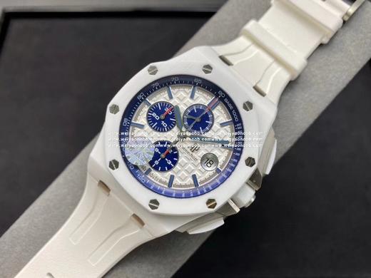 JF 爱彼AP26400 蓝圈盘 白陶瓷壳 3126机芯12位小秒 44毫米直径 市面强版本 商品图6