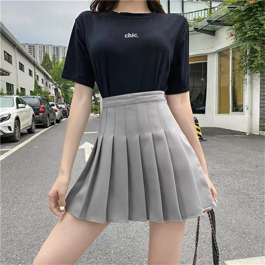 夏季高腰百褶裙 商品图2