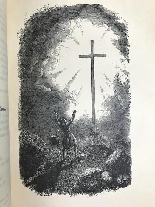 限量签名 罕见克鲁克香克25幅木版画插图 1903年 班扬《天路历程》 漆布精装16开 商品图8