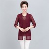 MQ-YJR01夏装新款大码通勤中年女装蕾丝两件套XCX 商品缩略图2