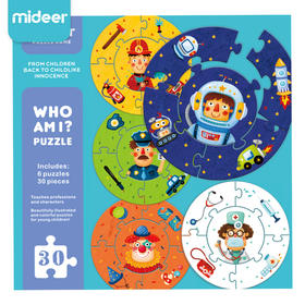 mideer环形拼图—职业配对