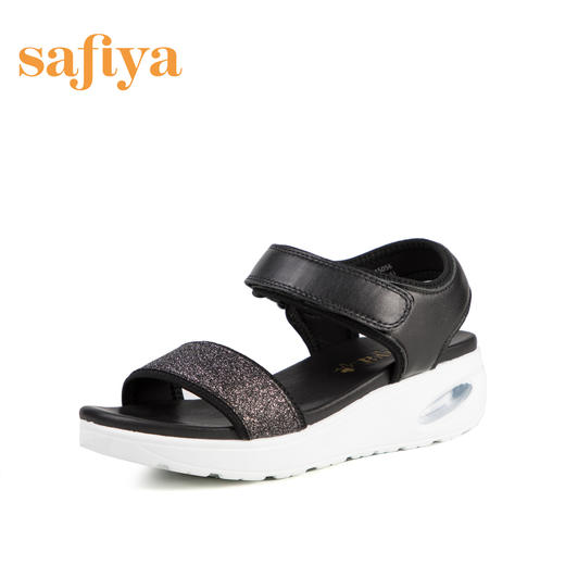 商场同款 | Safiya/索菲娅一字式扣带休闲厚底气垫凉鞋SF82115056 商品图1