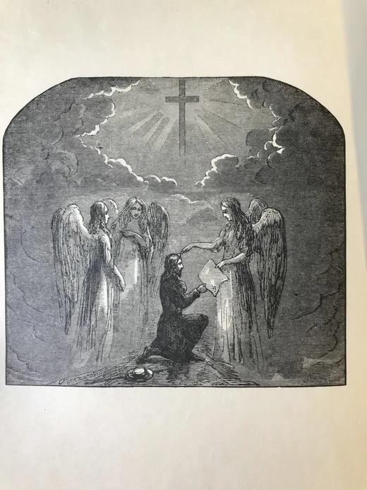 限量签名 罕见克鲁克香克25幅木版画插图 1903年 班扬《天路历程》 漆布精装16开 商品图9