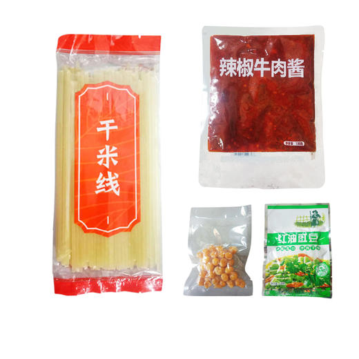 吴佳拌米粉新疆特色爆辣炒米粉牛肉酱（干粉）方便袋装特产美食 商品图1