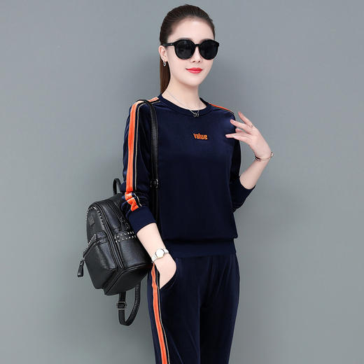 XMH-BLJ-2081春季韩版时尚休闲运动套装两件套 商品图3