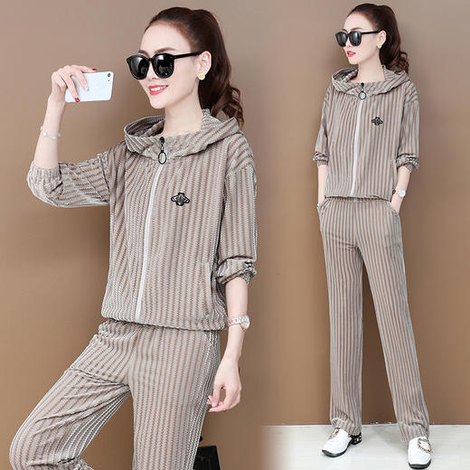XMH-LS8206春季时尚套装韩版休闲运动服两件套 商品图2