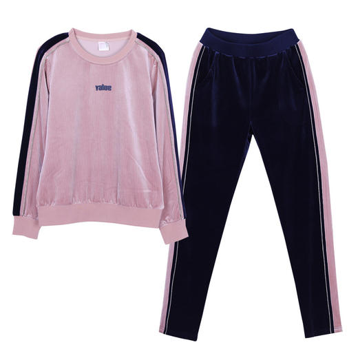 XMH-BLJ-2081春季韩版时尚休闲运动套装两件套 商品图4