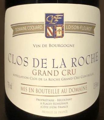 2017 Coquard-Loison-Fleurot, Clos de la Roche Grand Cru 【闪送】（65折） 商品图0