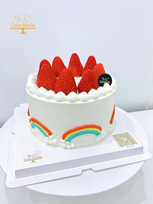 1027CAKE  |  简洁INS风  草莓彩虹主题蛋糕 商品图1
