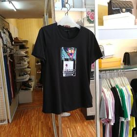 上女钉珠圆领短T9890