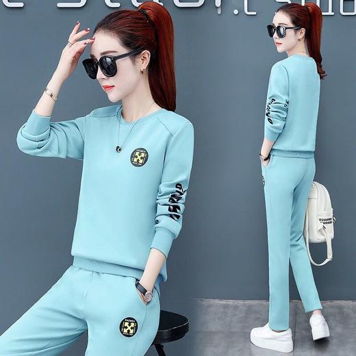 TH-267新款韩版长袖跑步服宽松时尚卫衣两件套 商品图1
