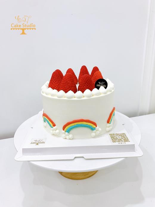 1027CAKE  |  简洁INS风  草莓彩虹主题蛋糕 商品图0