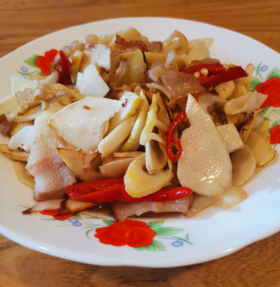 买家秀丨春笋炒腊肉，隔着屏幕口水直流