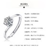 【珠宝世家520爱你系列】一克拉莫桑钻石戒指特惠s925银莫桑钻520表白求婚最佳礼物 商品缩略图5