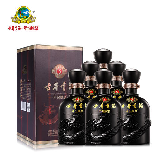 古井贡50度500ml*6古井贡酒年份原浆古5 浓香型白酒（送手提袋） 商品图0