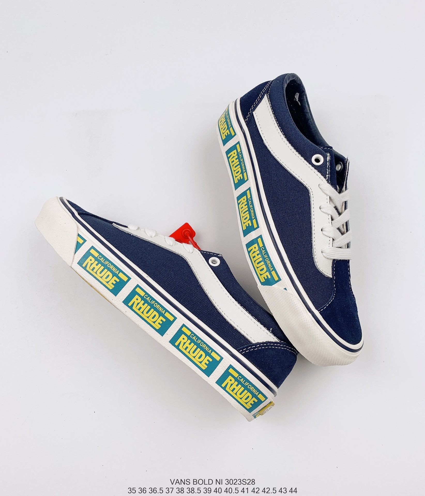 万斯vans x rhude bold n低帮百搭休闲运动时尚滑板鞋