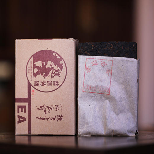 澜沧古茶2005年0081大砖熟茶普洱茶十九年陈干仓老茶砖茶250g 商品图2