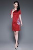 TQ-6677春夏新款高端气质修身礼服 商品缩略图2