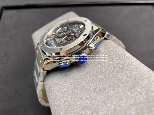 宇舶HUBLOT 经典融合CLASSIC FUSION系列，45mm直径，耐磨蓝宝石玻璃，施华洛世奇钻石镶嵌，搭载进口7750机芯改HUB 1143原装陀片 还原原装所有功能，在不同的时空共鸣，如绘画 商品图7
