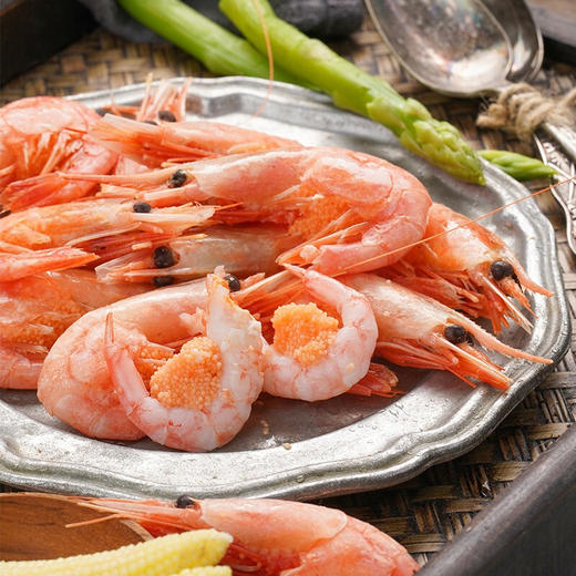 【※买二送一!】北极甜虾500g 源自北极圈纯净海域  吃起来有甜味 解冻即食 虾仁 海虾 大虾 北极虾 商品图3