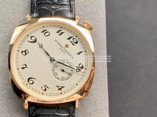 江诗丹顿 历史名作系列 斜把 斜位把头尺寸40mm 搭配手动上链机芯 316钢 意大利小牛皮表带 商品图2