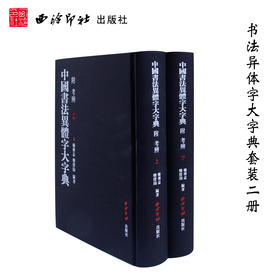 中国书法异体字大字典 上下册2本套装 附考辨 工具书 资料汇编  异体字研究参考 西泠印社出版社