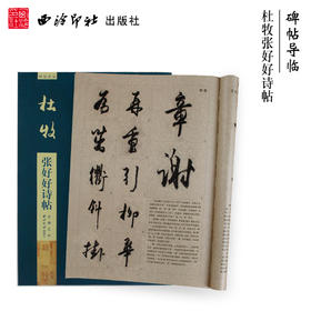 碑帖导临杜牧张好好诗帖 行草教程 行草字帖 毛笔书法字帖  西泠印社出版社【放大版原贴+部分笔法讲析】