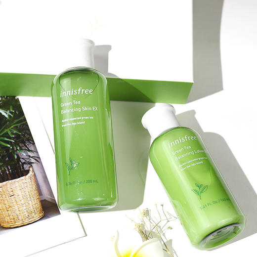【现货】韩国innisfree悦诗风吟新款绿茶平衡水乳两件套四件套盒装补水保湿 商品图1