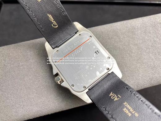 V6 卡地亚山度士桑托斯100周年！2824机芯，42mm，一款深得正品精髓的腕表！真心美呆了，亲，认准细节，把头的蓝色水晶是人工镶嵌的，不是用胶水粘的，水晶颜色深蓝色，不是浅蓝色，圈口8个螺丝均是可 商品图4