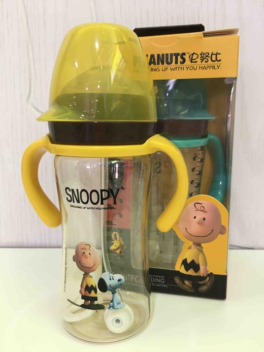 史努比宽口弧型手柄300ml自动PPSU奶瓶
A8008 商品图1