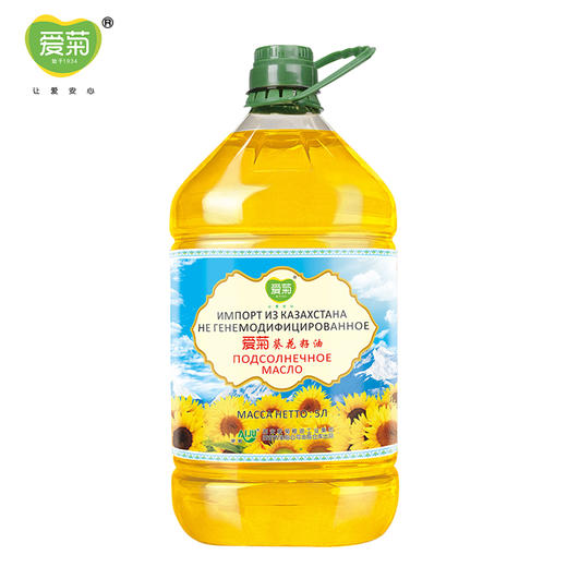 爱菊 哈萨克斯坦 食用油 一级压榨 葵花籽油 5L 商品图2