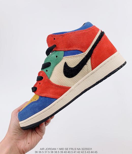 耐克NIKE Blue The Great x Air Jordan 1 Mid休闲时尚板鞋 商品图3