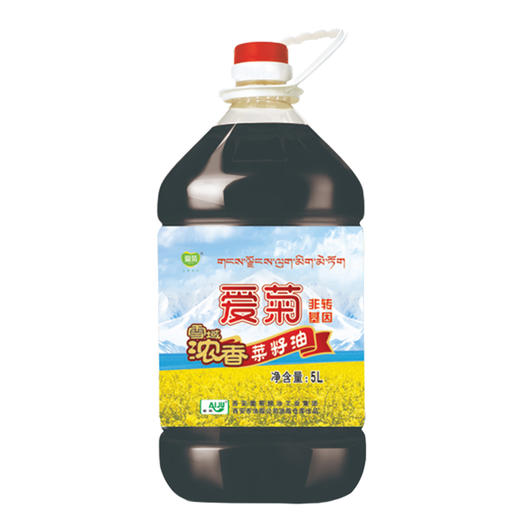 爱菊 食用油 雪域压榨 菜籽油 5L 商品图3