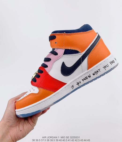 耐克NIKE Melody Ehsani x Air Jordan 1 Mid WMNS “Fearless”AJ1鸳鸯+大金表休闲时尚板鞋 商品图6