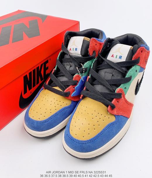 耐克NIKE Blue The Great x Air Jordan 1 Mid休闲时尚板鞋 商品图2