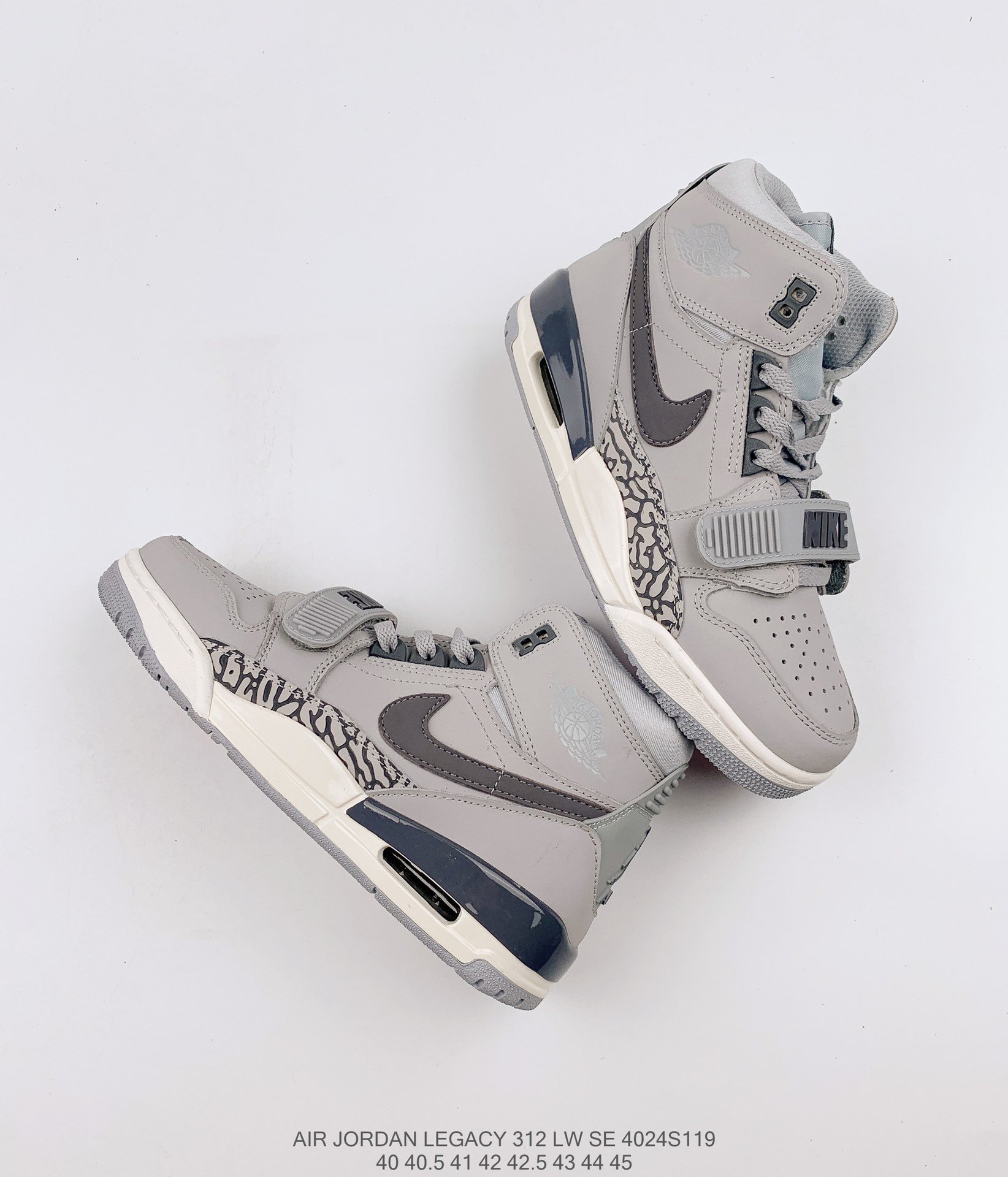 耐克nike air jordan legacy 312 fly高帮气垫魔术贴时尚休闲运动鞋