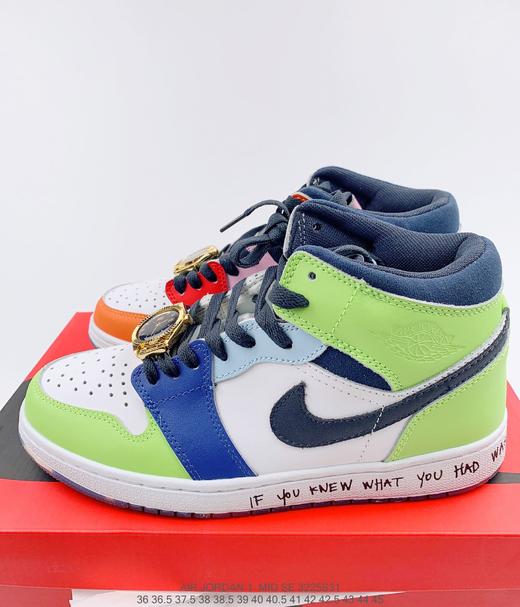 耐克NIKE Melody Ehsani x Air Jordan 1 Mid WMNS “Fearless”AJ1鸳鸯+大金表休闲时尚板鞋 商品图0