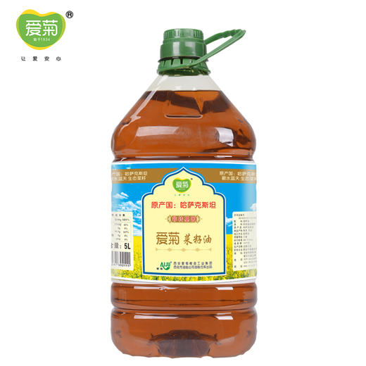 爱菊 哈萨克斯坦 食用油 三级压榨 菜籽油 5L 商品图0