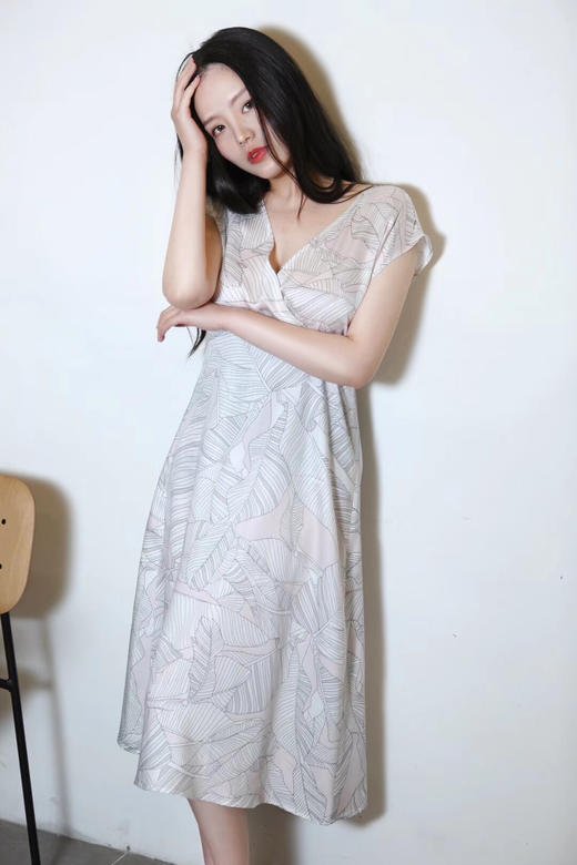 若雨款 典雅无袖长裙 商品图0
