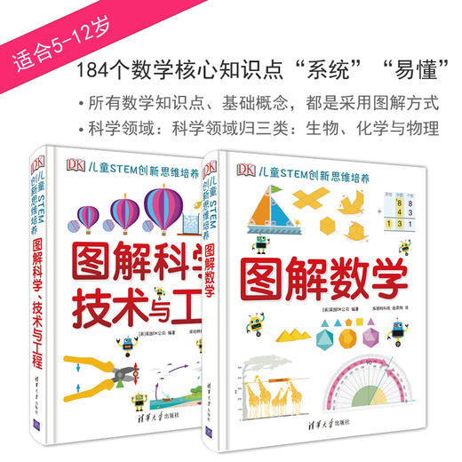 DK图解数学、科学技术与工程   适合5-12岁 数学推理思维训练书 商品图0