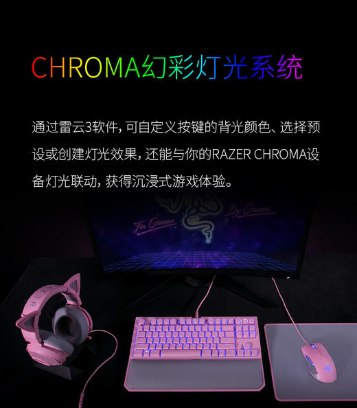 Razer雷蛇黑寡妇蜘蛛竞技幻彩版V2 商品图8