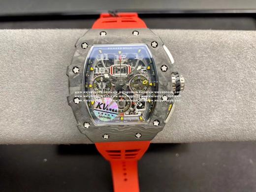 KV厂 升级版 理查德米尔RM011系列爆款.RM11绝对是让人耳目一新的一款杰作！1：表壳运用与正品一致的NTPT碳纤维特别材科！由多层平行细丝构成，细丝则由碳纤维分离到这些厚度然后经过特殊机器织成 商品图8