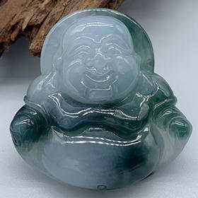 派瑞翡翠 翡翠佛 糯种 飘花