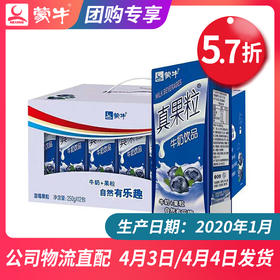 【团长】真果粒蓝莓果粒康美苗条装250g×12盒