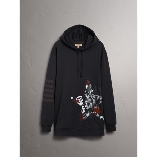 BBR X KR1S WU HOODED 重水洗 水墨印花 毛圈套头卫衣帽衫 WY307 商品图1