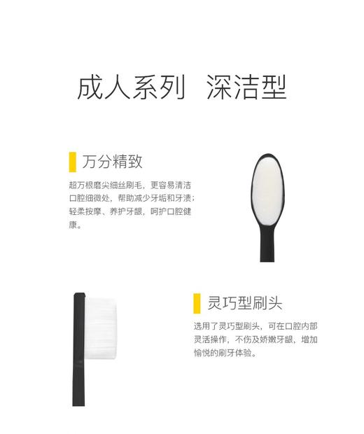 幸福草万根超柔护理型成人牙刷（深洁型）双支 商品图3