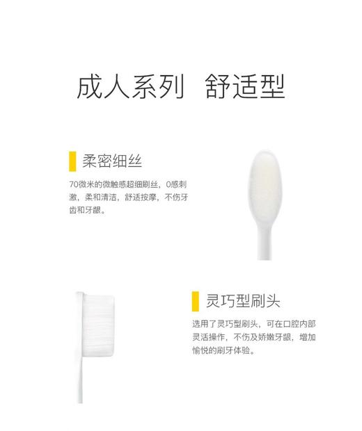 幸福草万根超柔护理型成人牙刷（舒适型）双支 商品图7