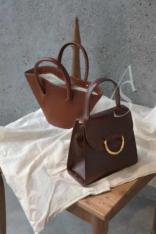 Little Liffner 20SS 迷你深棕色郁金香形手提包 商品图2